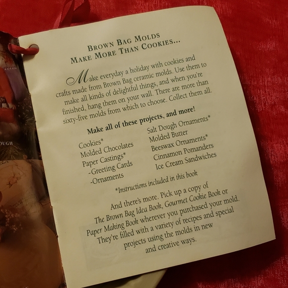 Brown Bag Cookie Art Mold Cupid Heart 1992 Crafts - Picture 4 of 8